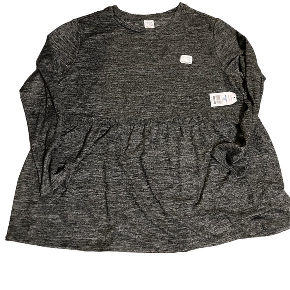 Time and Tru Tops - Maternity Top hacci Babydoll shirt charcoal Gray size XXL (20) NWT